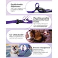 thumbnail image 3 of Correa de manos libres para perros WANFIRE de 1,8 a 2,9 m, reflectante, color morado, 3 of 8