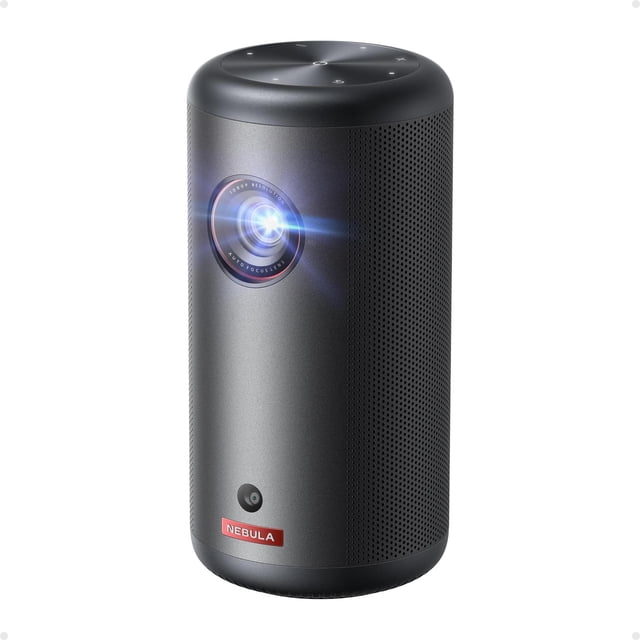 Nebula Anker Capsule 3, 1080p Proyector Portatil,Google TV, 200ANS, 2h30 de Tiempo de reproducción, 8W Dolby Digital+Audio, Smart, Wi-Fi, Mini Proyector Portátil, Enfoque automático