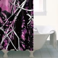 thumbnail image 4 of Purple Camo Tree Branch Pattern Shower Curtain 36"x72" ,Bathroom Decorative Shower Curtains Set with 12 Hooks,Modern Waterproof Washable Shower Curtain, 4 of 6