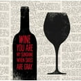 thumbnail image 2 of Taylor, Evangeline 12x12 White Modern Wood Framed Museum Art Print Titled - Wine Lino Print 2, 2 of 4