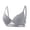 Gray, variant on Women's Lace and Steel Ring Bra with Comfortable Gathering Design, Thin Straps and Fashionable Back Detail for Everyday Wear, Date Nights, Light Exercise Gray 80B