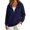 AU21_Navy, variant on Lumtrix Womens Zip Up Hoodie Oversized Sweatshirt Soft Fleece Pullovers Comfy Sweatshirts with Pocket Wine S