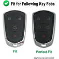 thumbnail image 2 of Key Fob Cover Compatible with Cadillac Escalade CTS SRX XT5 ATS STS CT6 2015-2019 Keychain Case Holder Protector,Blue, 2 of 5