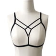 thumbnail image 2 of Women Lace Up Bra Stretch Cutout Hollow Out Adjustable Lingerie Underwear, 2 of 9