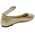 thumbnail image 4 of AlpineSwiss Calla Womens Ballet Flats Ankle Strap Shoe Classic Ballerina Slipper, 4 of 7