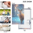thumbnail image 5 of Coolnut Hand Towels Set - Beautiful Christmas Deer Print for Bathroom Kitchen Travel 16×28 in/2 Pcs, Cotton Bath Towels Lightweight Quickdry for Bathroom Ktichen Travel SPA Gym, 5 of 6