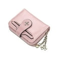 thumbnail image 1 of Qarigey Cartera de moda de cuero PU para mujer, cartera con cremallera de gran capacidad, monedero para mujer, monedero pequeño, tarjetero Carteras Rosa, 1 of 6