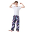 thumbnail image 3 of Boy's Pajama Pants Boys' Long Sleep Pants Children's Pajama Pants Loose Fitting Pajama Pants are Convenient to Put on and Take off XL Halloween Pink Skull, 3 of 9