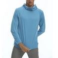 thumbnail image 2 of Qingpeng Men's Hooded Sun Protection Cotton T Shirts Long Sleeve Shirts, 2 of 8