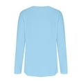 thumbnail image 5 of YLHFASHION Femmes Mode Décontractée Manches Longues Hauts Chemises Blouses Hauts Liquidation Chemises Femmes, 5 of 5