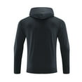 thumbnail image 4 of Athletic Mens Legend Tech Full-Zip Fleece Jacket Men's Solid Color Long Sleeved Hooded Zipper Cardigan With Elastic Fleece Lining Sports Top Jacket Black M, 4 of 4