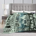 thumbnail image 4 of Wijzvio Happy Campers Throw Blanket Soft Fuzzy Fleece Blanket For Couch Bed Living Room Decoration 40"X30", 4 of 9