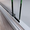 thumbnail image 6 of Sliding Shower Glass Door 44-48 in. W x 72 in. H, Adjustable Semi Frameless Shower Door, Certified Thick Clear Clear Tempered Glass, 304 Stainless Steel Handles, Brushed Nickel, 6 of 6