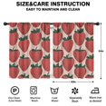thumbnail image 2 of Blackout Kids Curtains,Pink Strawberry Plants Fruit Childrens Insulated Curtains Set Of 2,Bedroom Essentials,Toddler Room Decor 42x54in(106x137cm), 2 of 4