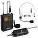 thumbnail image 1 of Sistema de micrófono inalámbrico TONOR UHF con auriculares/micrófono de solapa, 1 of 9