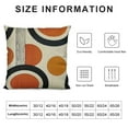 thumbnail image 6 of JRXY  Boho Pillow Covers Set of 2 Mid Century Modern Arch Sun Decor Throw Pillow Cover Decorative Boho Cushion Cover with Zipper, Black and Orange White, 6 of 6