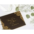 thumbnail image 6 of Darling Souvenir Personalized Engraved Laser Cut Wedding Guest Book Wooden Cover Sign-in Book Registry Guestbook Scrapbook-A2, 6 of 7
