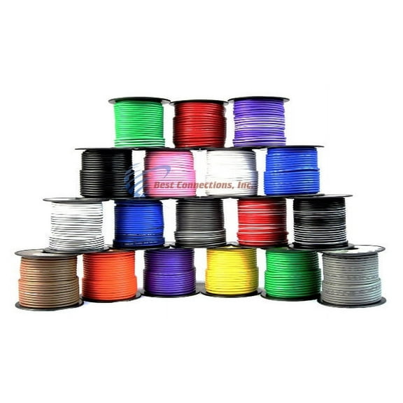 16 GA 100 FT SPOOLS PRIMARY AUTO REMOTE POWER GROUND WIRE CABLE (5 ROLLS)