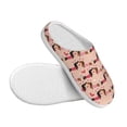thumbnail image 3 of Balery Dachshund Couple Pattern Women's Fuzzy Memory Foam Slippers Fluffy Winter House Shoes Indoor and Outdoor-37/38, 3 of 7