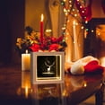 thumbnail image 4 of Vrorvz Christmas Decorations Warm Light Crystal Night Light with Solid Wood Craftsmanship for Cozy Festive Vibes and Intricate Detailing 2.1x2.1x1.6in Gold, 4 of 5