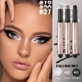 thumbnail image 4 of FOCALLURE 3 Pcs Shimmer & Matte Eyeshadow Sticks,No Crease Waterproof Eye Shadow Crayon Set with Blending Sponge Brush,Falling Sky, 4 of 6