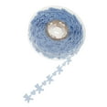 thumbnail image 1 of Cinta de encaje de 15 m para manualidades, álbumes de recortes, costura, envoltura de regalos azul, 1 of 9
