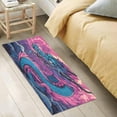 thumbnail image 4 of Coolnut Blue Dragon Pink Bath Mat, Dry Quickly Non Slip Absorbent Bath Rug, Soft Living Room Bedroom Home Floor Mats, Bath Mats for Bathroom, Tub and Shower 20" x 39" Home Decor, 4 of 7