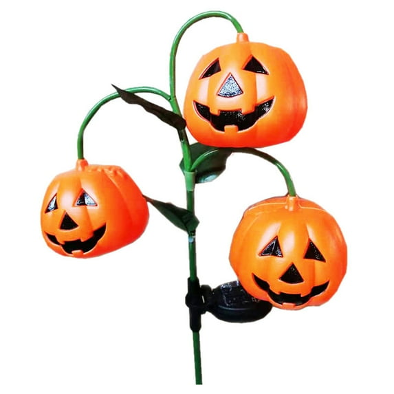 TOYFUNNY Halloween Outdoor Solar Garden Yard Lawn Landscape Pumpkin Pattern Lights Lamp