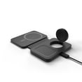 thumbnail image 2 of Cargador Inalámbrico Mous Negro 3 en 1 MagSafe Compatible para Múltiples Dispositivos, 2 of 8