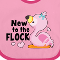 thumbnail image 4 of Inktastic New to the Flock Cute Baby Flamingo Boys or Girls Baby Bib, 4 of 4