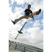 Flybar Super Pogo Pogo Stick for Kids and Adults 14 Years & up Heavy Duty for Weights 120-210 lb. Silver