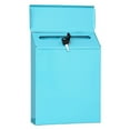 thumbnail image 1 of Wosthever Mailbox Locking Wall Mounted Comment Drop  Box Payments Holder Postbox Decoración del hogar Azul, 1 of 1