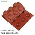 thumbnail image 5 of BadPiggies 15 Holes Silicone Molds, 2 Pieces Semi Sphere Chocolate Baking Molds for Hot Chocolate Bombs Cake Jelly Pudding, 5 of 10