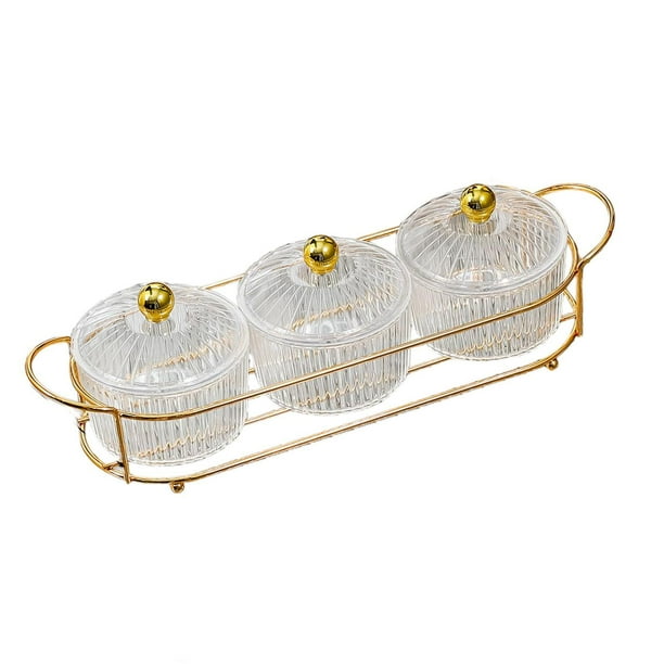 Platos divididos Toystoory para servir frutos secos bandeja de aperitivos color marrón tipo 10