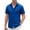 08#Royal Blue, variant on Men's Short Sleeve Dress Shirts Stretch Stain Shield Casual Button Down Shirts Solid Formal Shirt