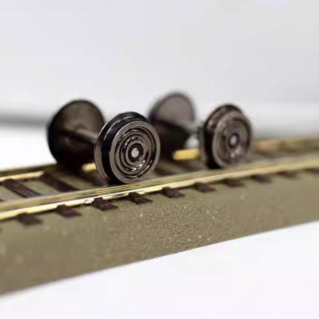 Ruedas de escala,Ruedas de metal escala HO 1:87 para escala,Ruedas de vagón de tren eléctrico Rueda DC,Ruedas de modificación universal DC para tren 1:87,Juegos de ruedas de