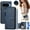 Blue, variant on Allytechgroup Crossbody Strap Wallet Case for Google Pixel 10 /10 Pro, Flip Cover with Multiple Cards Slots RFID Blocking Anti-Scratch Cash Zipper Pocket Shockproof Cover Case for Women Men, Blue