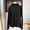 Black, variant on Women's Lettuce Hem Shirts Liweisiy Mock Neck Solid Color Layering Long Sleeve Tops Casual Classic Daily Tops Coffee Free Size