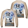 thumbnail image 3 of Border Collie Proud Dad Happy Father's Day All Over Print 3D Sweatshirt Unisex Merch Borders Dog Lovers Gifts Idea - 02008, 3 of 6