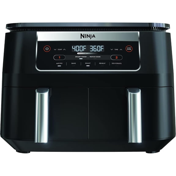 6-Quart Dual-Zone 2-Basket Air Fryer - Roast, Bake, Dehydrate