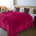 thumbnail image 6 of Super Soft Warm Fleece Blanket Throw for Sofa Bed, Cozy Plush Microfiber Couch Cover Rug, Lightweight Solid Color Warm Comfortable, 39.4x59 Inch, 6 of 6