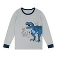 thumbnail image 6 of Teen Pajama Dinosaur Pajamas Long Sleeve Crewneck Kids Sleepwear Sets Kids Christmas Pajamas Boys 12-13 Years, 6 of 8