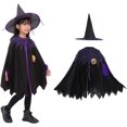 thumbnail image 1 of Disfraz de bruja para ni?os Capa de Halloween para ni?os con sombrero de bruja Disfraz de bruja para ni?a Disfraz de Halloween XianweiShao 8390605629587, 1 of 1
