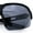 Black Grey, variant on Xloop Mens Baseball Half Rim Rectangular Wrap Around Sport Plastic Sunglasses [Black Yellow Accent]