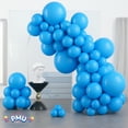 thumbnail image 6 of PMU 11 Inch Round Azure Blue Latex Balloon Pkg/100, 6 of 6
