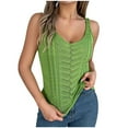 thumbnail image 1 of Gilet Sans Manches à Col Rond en Tricot Ajusté Décontracté pour Femmes, 1 of 6