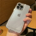 thumbnail image 4 of Luxury Transparent Shockproof Phone Case For iPhone 11 12 13 14 15 Pro X XR XS Max 7 8 Plus Soft Clear Bumper Hard Acrylic Cover Black For 7 Plus or 8 Plus, 4 of 6