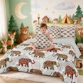 thumbnail image 3 of Erosebridal Elephant Twin Bedding for Boys Girls, Boho Paisley Bedding Comforter Set, Gray Reversible 7 Pieces, 3 of 6