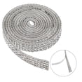 thumbnail image 4 of 1 Pc Silver&White Rhinestone Diamond Crystal Bling Decor Sticker,Car Decal 90Cm 0.9Cm Mingyiq, 4 of 9