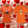 thumbnail image 3 of Playera Duo Parejas Con Impresion De La Pareja Perfecta Con Cerveza 14 De Febrero San Valentin Color Anaranjado Talla Chica Marca Emil SaEs, 3 of 4